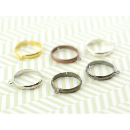 Acheter Bague avec anneau - couleur argent - 0,49 € en ligne sur La Petite Epicerie - Loisirs créatifs