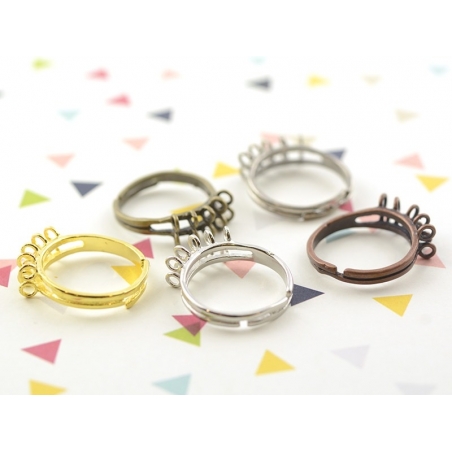 Acheter Bague 10 anneaux - couleur noire - 2,29 € en ligne sur La Petite Epicerie - Loisirs créatifs