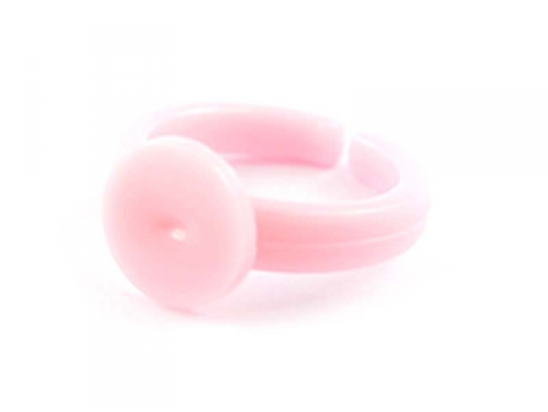 Acheter Support de bague pour enfant en plastique - rose pâle - 0,19 € en ligne sur La Petite Epicerie - Loisirs créatifs