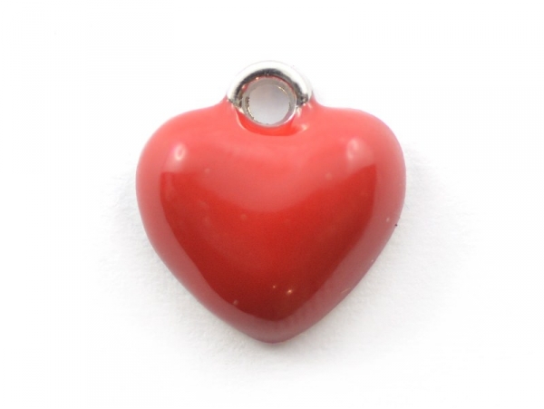 Acheter Breloque émaillée - coeur rouge - 0,99 € en ligne sur La Petite Epicerie - Loisirs créatifs