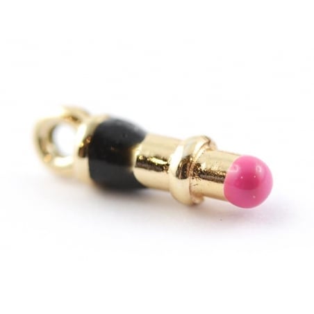 Acheter Breloque émaillée - rouge à lèvres - 1,09 € en ligne sur La Petite Epicerie - Loisirs créatifs