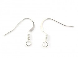 Acheter 10 paires de boucles d'oreilles - crochets plats - couleur argenté clair - 2,19 € en ligne sur La Petite Epicerie - L...