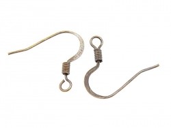 Acheter 10 paires de boucles d'oreilles - crochets plats - couleur bronze - 2,19 € en ligne sur La Petite Epicerie - Loisirs ...
