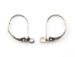 Acheter 1 paire de boucles d'oreilles dormeuses argentées - 1,39 € en ligne sur La Petite Epicerie - Loisirs créatifs