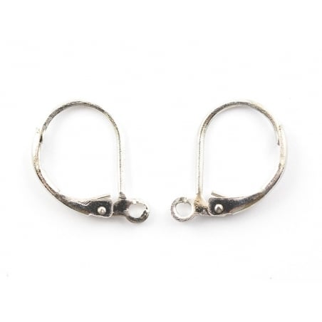 Acheter 1 paire de boucles d'oreilles dormeuses argentées - 1,39 € en ligne sur La Petite Epicerie - Loisirs créatifs