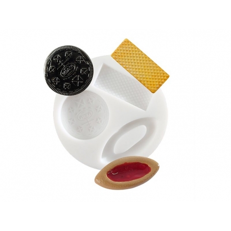 Acheter Mini moule en silicone biscuits et gaufrette - 4,49 € en ligne sur La Petite Epicerie - Loisirs créatifs