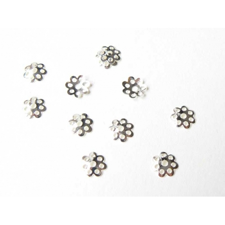 Acheter 50 coupelles pour perle couleur argent clair - 2,09 € en ligne sur La Petite Epicerie - Loisirs créatifs