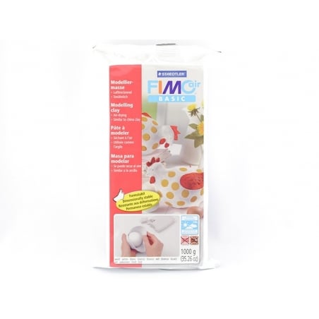 Acheter Pâte Fimo Air Basic Blanc 1kg - 6,80 € en ligne sur La Petite Epicerie - Loisirs créatifs