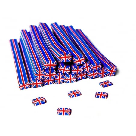 Acheter Cane drapeau Angleterre- en pâte fimo - à trancher - 0,49 € en ligne sur La Petite Epicerie - Loisirs créatifs