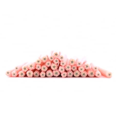 Acheter Cane fimo fleur rose au coeur noir - 0,49 € en ligne sur La Petite Epicerie - Loisirs créatifs