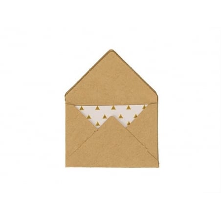 Acheter 10 mini enveloppes et cartes - kraft - 5,30 € en ligne sur La Petite Epicerie - Loisirs créatifs