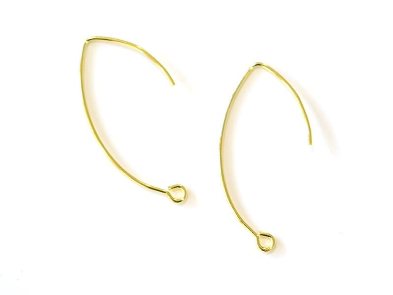 Acheter 1 paire de boucles d'oreilles dormeuses simples - doré - 0,59 € en ligne sur La Petite Epicerie - Loisirs créatifs
