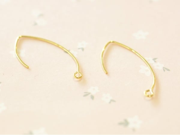 Acheter 1 paire de boucles d'oreilles dormeuses simples - doré - 0,59 € en ligne sur La Petite Epicerie - Loisirs créatifs
