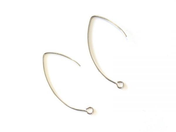 Acheter 1 paire de boucles d'oreilles dormeuses simples - argenté - 0,59 € en ligne sur La Petite Epicerie - Loisirs créatifs