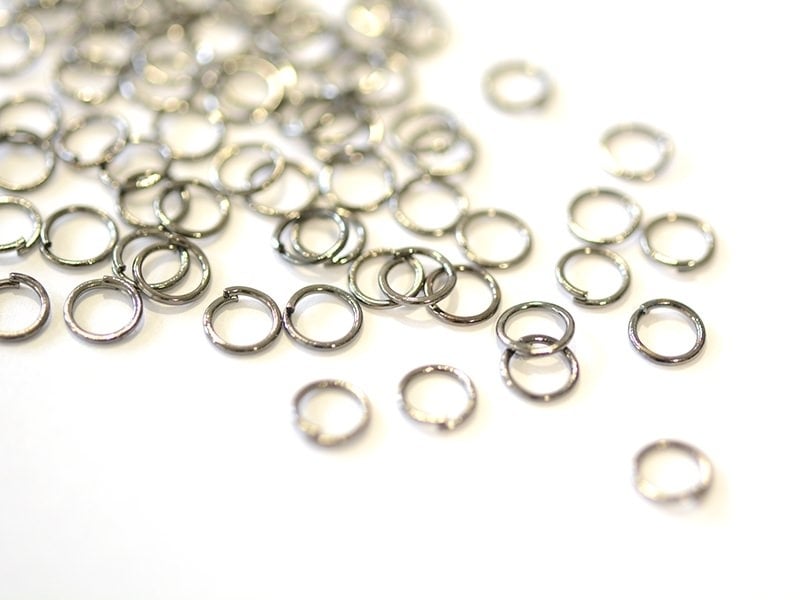Acheter 100 anneaux argenté foncé - 6 mm - 0,99 € en ligne sur La Petite Epicerie - Loisirs créatifs