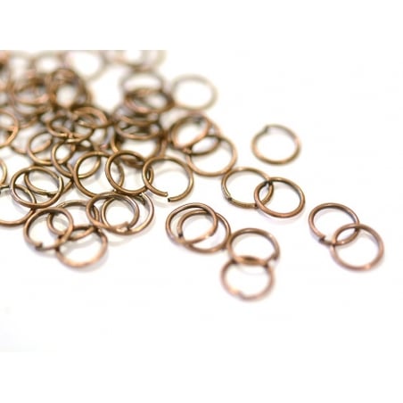 Acheter 100 anneaux cuivre - 7 mm - 0,89 € en ligne sur La Petite Epicerie - Loisirs créatifs
