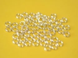 Acheter 100 anneaux doubles argenté clair - 5 mm - 0,69 € en ligne sur La Petite Epicerie - Loisirs créatifs