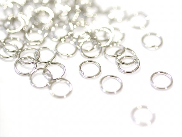 Acheter 100 anneaux couleur argenté - 6 mm - 0,89 € en ligne sur La Petite Epicerie - Loisirs créatifs