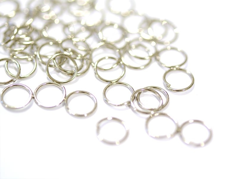 Acheter 100 anneaux couleur argenté - 7 mm - 0,69 € en ligne sur La Petite Epicerie - Loisirs créatifs