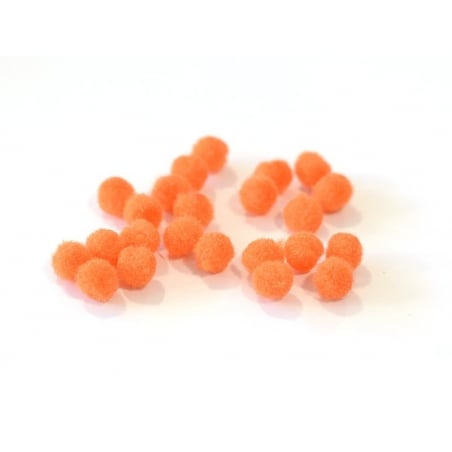 Acheter Pompon orange fluo - 10 mm - 0,19 € en ligne sur La Petite Epicerie - Loisirs créatifs