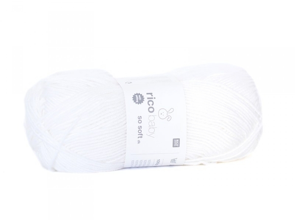Acheter Laine à tricoter "Rico Baby So Soft DK" - blanc 01 - 5,99 € en ligne sur La Petite Epicerie - Loisirs créatifs