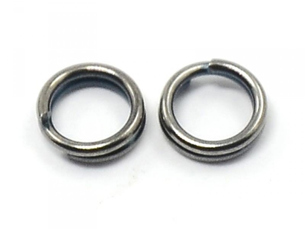 Acheter 100 anneaux doubles argenté foncé - 7 mm - 3,08 € en ligne sur La Petite Epicerie - Loisirs créatifs