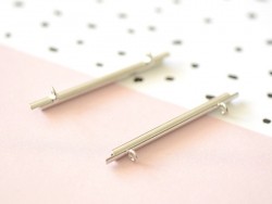 Acheter Embout pour tissage de perles argenté - 35 mm - 1,99 € en ligne sur La Petite Epicerie - Loisirs créatifs