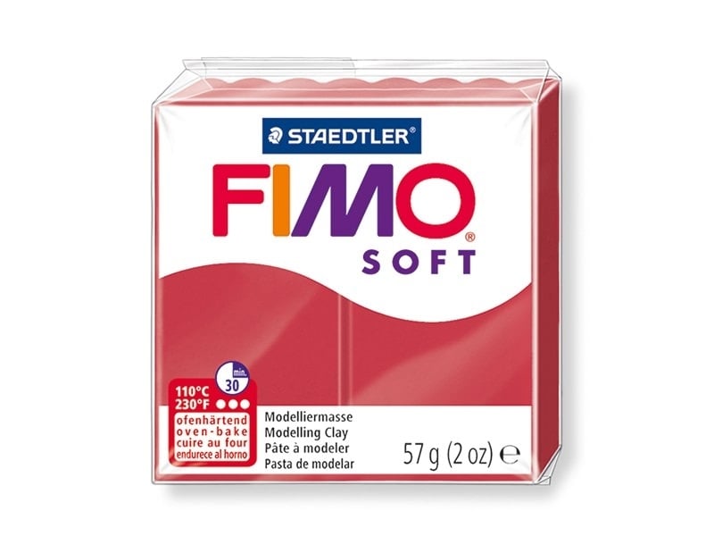 Acheter Pâte Fimo Soft rouge Cerise 26 - 2,19 € en ligne sur La Petite Epicerie - Loisirs créatifs
