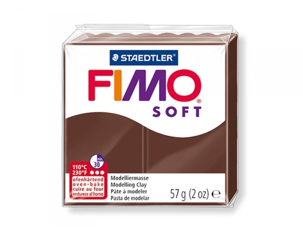 Fimo Soft - chocolate brown no.75 Fimo Soft - chocolate brown no.75