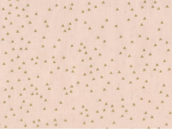Acheter Tissu rose pâle imprimé triangles dorés - 1,79 € en ligne sur La Petite Epicerie - Loisirs créatifs