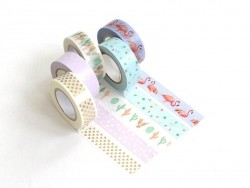 Acheter Set de 5 masking tapes - cactus / flamant rose - 13,90 € en ligne sur La Petite Epicerie - Loisirs créatifs