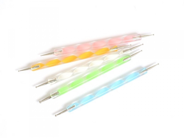 5 Dotting Tools - double-ended - various colours 5 Dotting Tools - double-ended - various colours