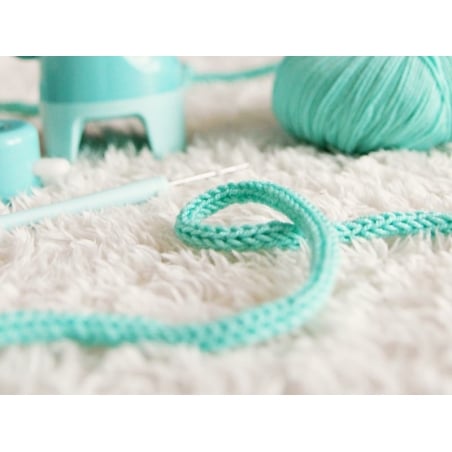 Kit pour ticoter enfant Valise Tricot-pompons-crochet-tricotin-couture