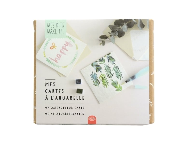 Acheter Kit MKMI - Mes cartes à l'aquarelle - DIY - 18,99 € en ligne sur La Petite Epicerie - Loisirs créatifs