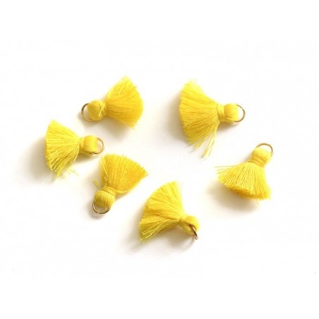 Acheter Pendentif pompon - jaune - 0,59 € en ligne sur La Petite Epicerie - Loisirs créatifs