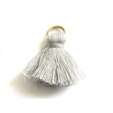 Acheter Pendentif pompon - gris - 0,59 € en ligne sur La Petite Epicerie - Loisirs créatifs