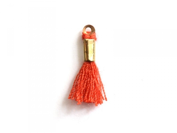Acheter breloque mini-pompon - rouge vermillon - 0,29 € en ligne sur La Petite Epicerie - Loisirs créatifs