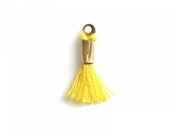 Acheter breloque mini-pompon - jaune - 0,29 € en ligne sur La Petite Epicerie - Loisirs créatifs