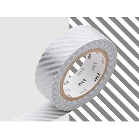 Acheter Masking tape motif - Rayé argent - 2,99 € en ligne sur La Petite Epicerie - Loisirs créatifs