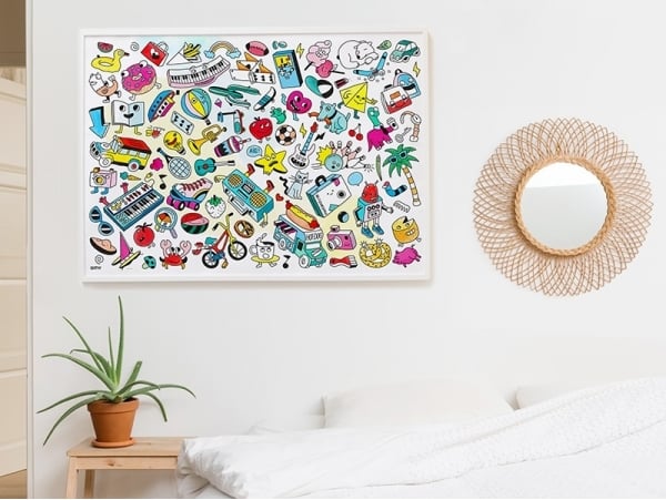 Acheter Poster géant à colorier - Pop - 9,90 € en ligne sur La Petite Epicerie - Loisirs créatifs