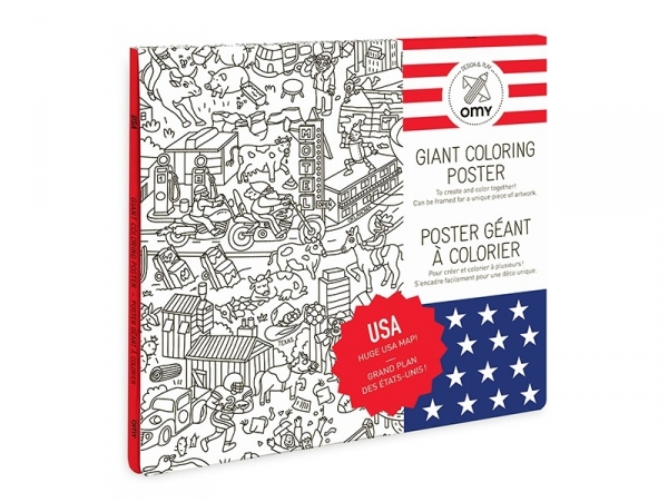 Acheter Poster géant à colorier - USA - 9,90 € en ligne sur La Petite Epicerie - Loisirs créatifs