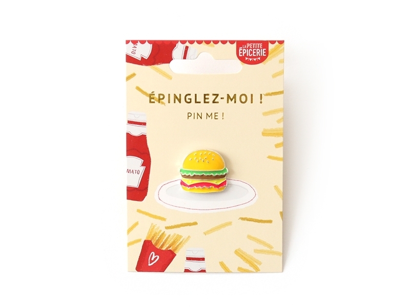 Acheter Broche pin's émaillé hamburger - 4,99 € en ligne sur La Petite Epicerie - Loisirs créatifs