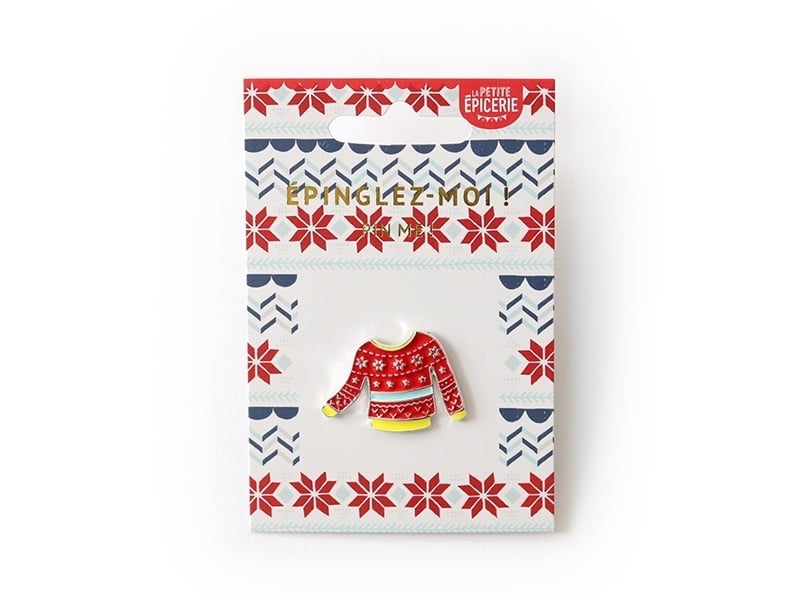 Acheter Broche pin's émaillé pull de Noël - 4,99 € en ligne sur La Petite Epicerie - Loisirs créatifs