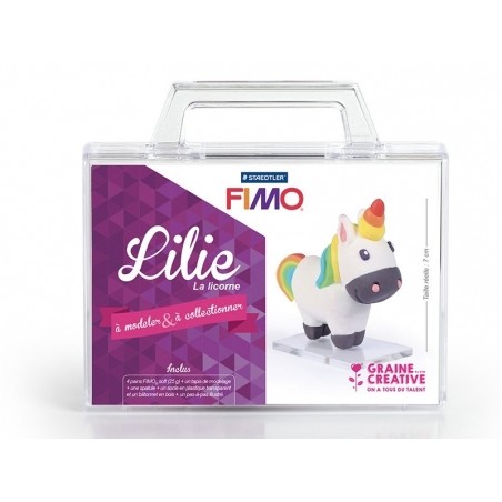 Acheter Kit Fimo - Malette Lilie la licorne - figurine à modeler - 15,99 € en ligne sur La Petite Epicerie - Loisirs créatifs