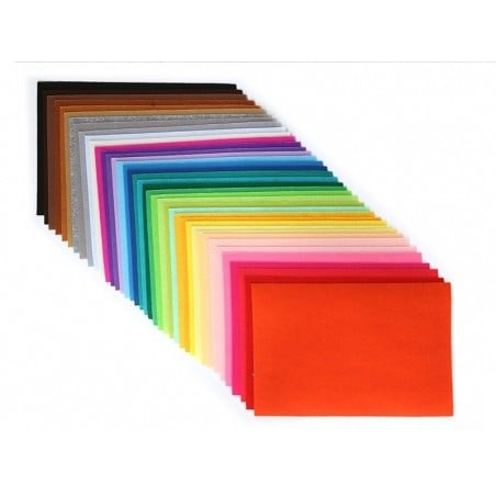 Acheter Lot de 40 plaques de feutrine multicolores - 30 x 20 cm - 12,49 € en ligne sur La Petite Epicerie - Loisirs créatifs