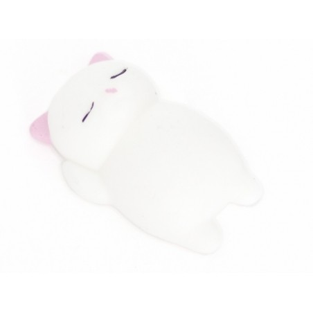 Acheter Mini squishy chat blanc à oreilles roses kawaii - anti stress - 1,99 € en ligne sur La Petite Epicerie - Loisirs créa...