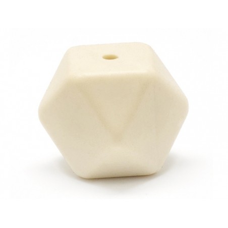 Acheter Perle géométrique de 14 mm en silicone - beige, imitation bois clair - 0,99 € en ligne sur La Petite Epicerie - Loisi...