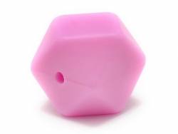 Acheter Perle géométrique de 14 mm en silicone - rose - 0,99 € en ligne sur La Petite Epicerie - Loisirs créatifs