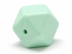 Acheter Perle géométrique de 14 mm en silicone - vert menthe - 0,99 € en ligne sur La Petite Epicerie - Loisirs créatifs