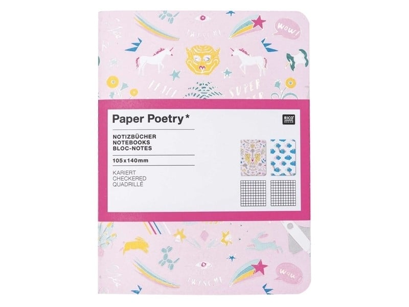 Acheter Lot de 2 carnets, colorés et pop - 10.5 cm x 14 cm - 6,99 € en ligne sur La Petite Epicerie - Loisirs créatifs